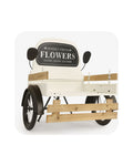 Market Fresh Flowers Vintage Truck Planter Cart