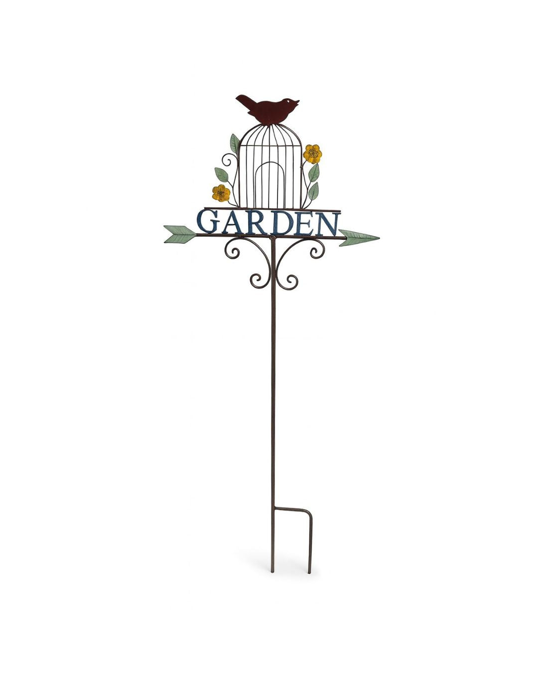Garden Birdcage Stake Sign