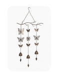 Metal Butterfly Wind Chime with Branch & Bells