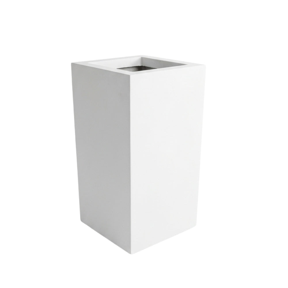Sleek Square Fiberglass Planter