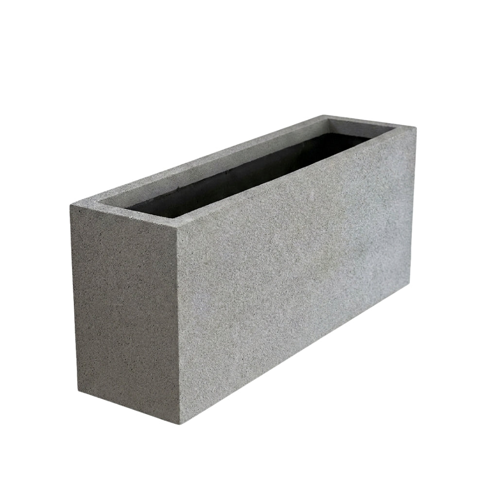 Textured Rectangular Fiberglass Planter