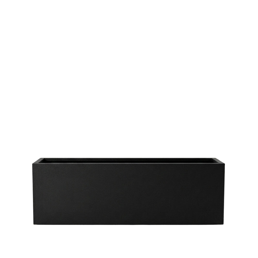 Sleek Rectangular Fiberglass Trough Planter