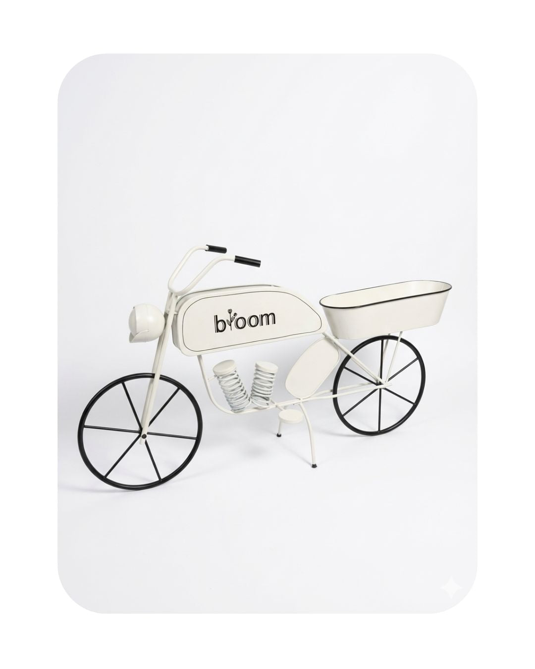 Bloom Vintage Motorcycle Metal Planter