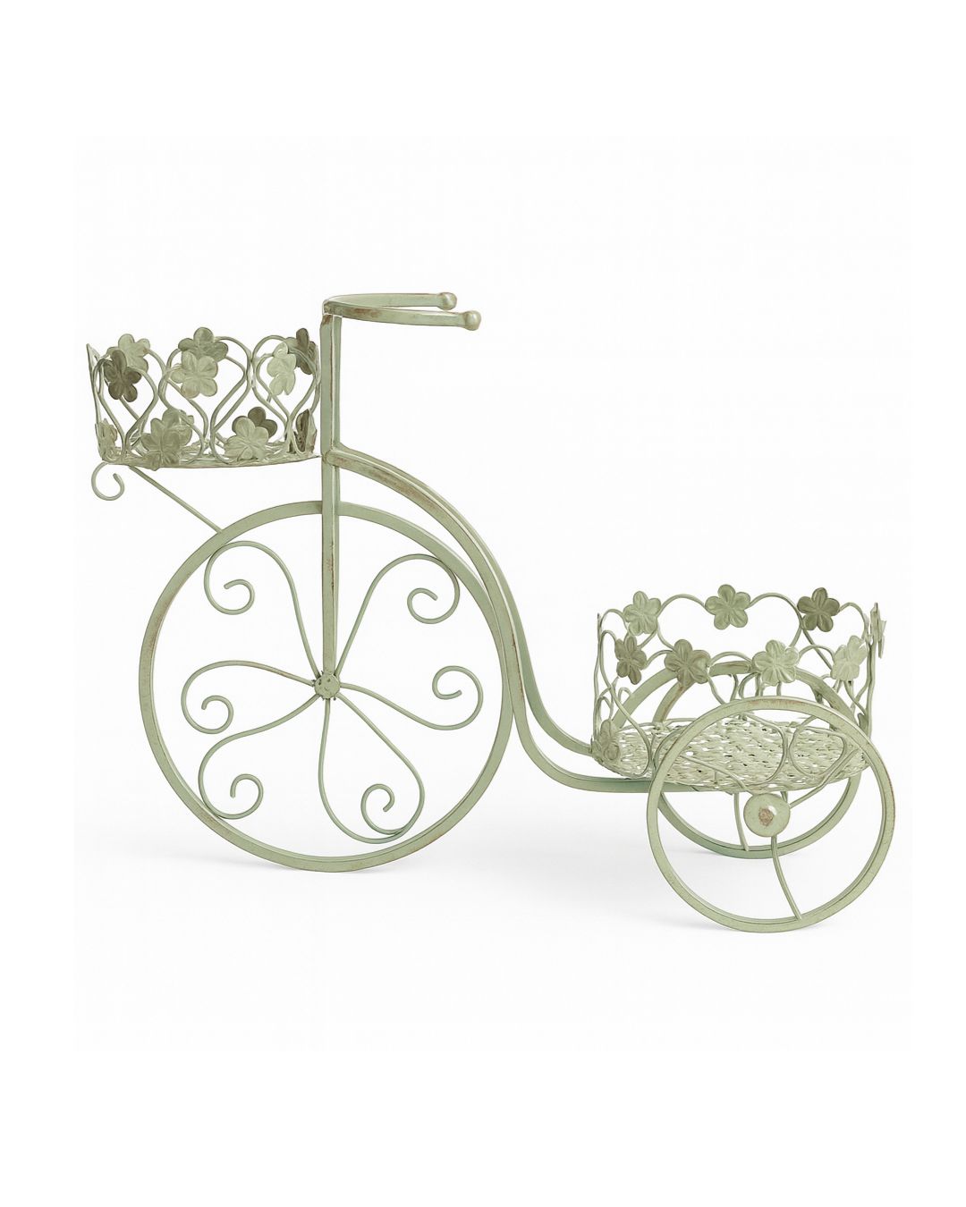 Vintage Penny-Farthing Bicycle Dual Planter Stand