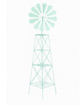 Metal Windmill Tower Plant Stand with 3 Shelves