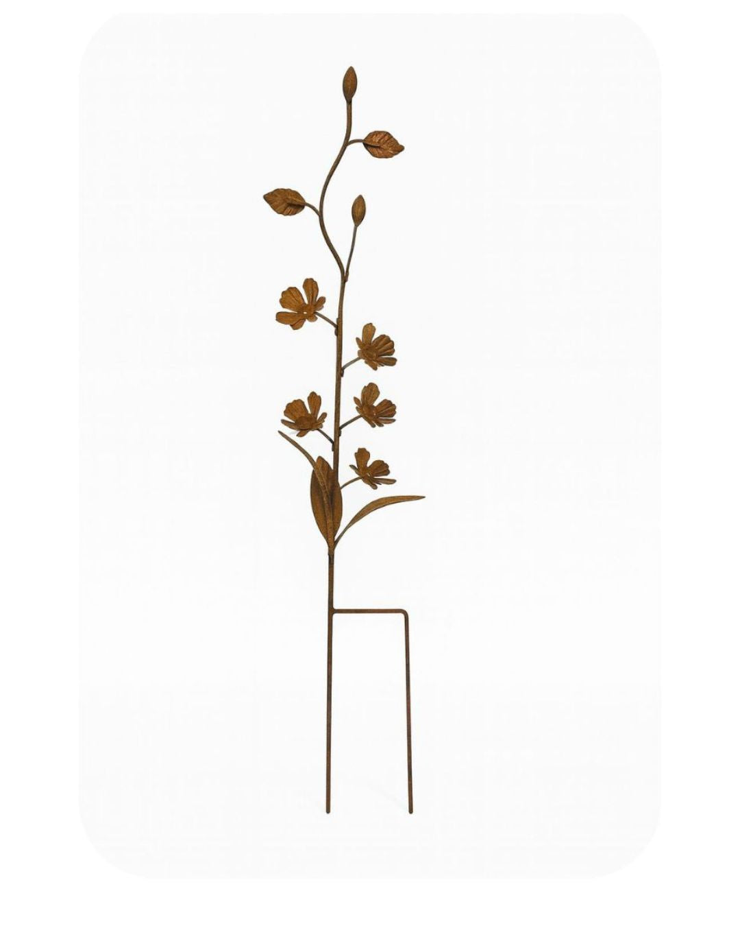 Rustic Metal Wildflower Garden Stake