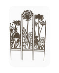 Metal Wildflower Silhouette Garden Screen Stakes – Set of 3