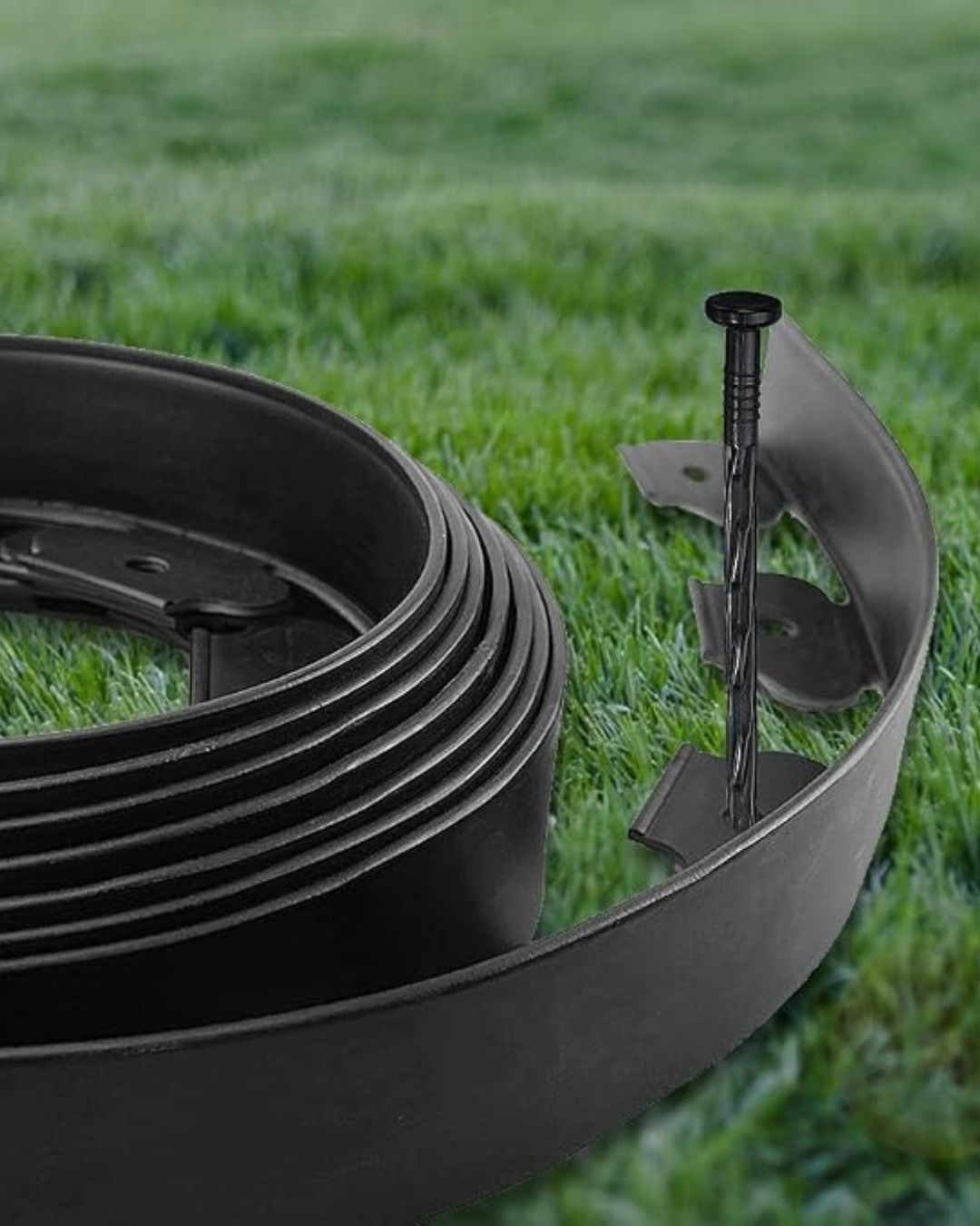 Black Flexible Garden Edging with Stakes