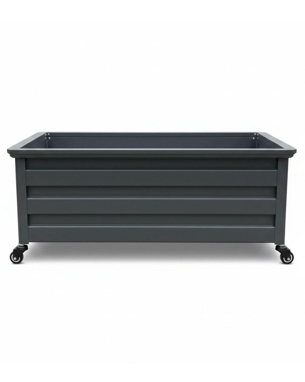 Aluminum Raised Garden Bed Planter on Wheels