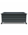 Aluminum Raised Garden Bed Planter on Wheels