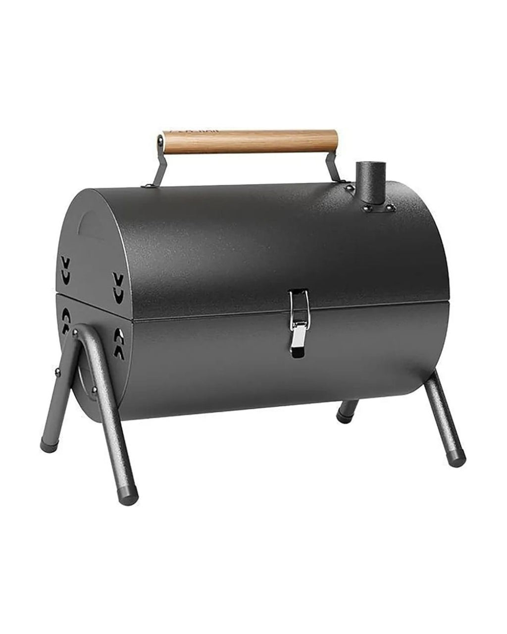 Portable Barrel Charcoal Grill & Smoker
