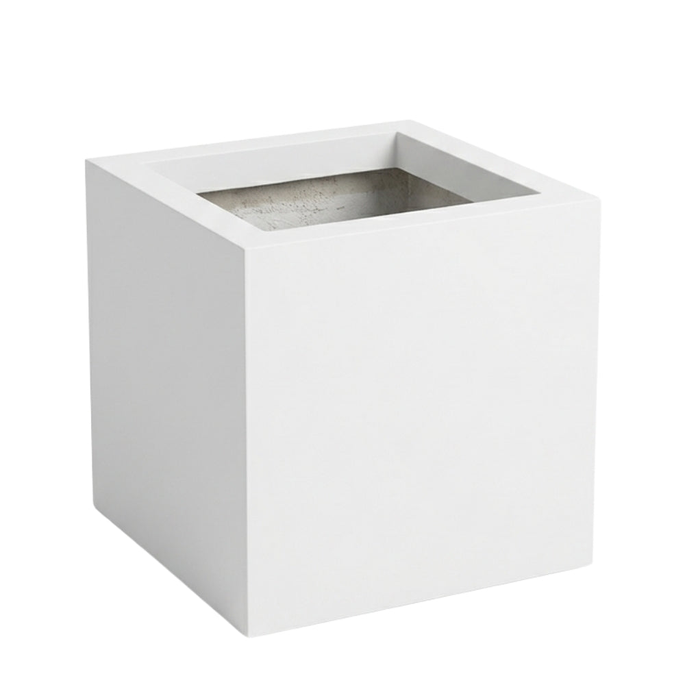 Minimalist Square Fiberglass Planter