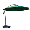 Cantilever Offset Patio Umbrella with Weighted Base – Green