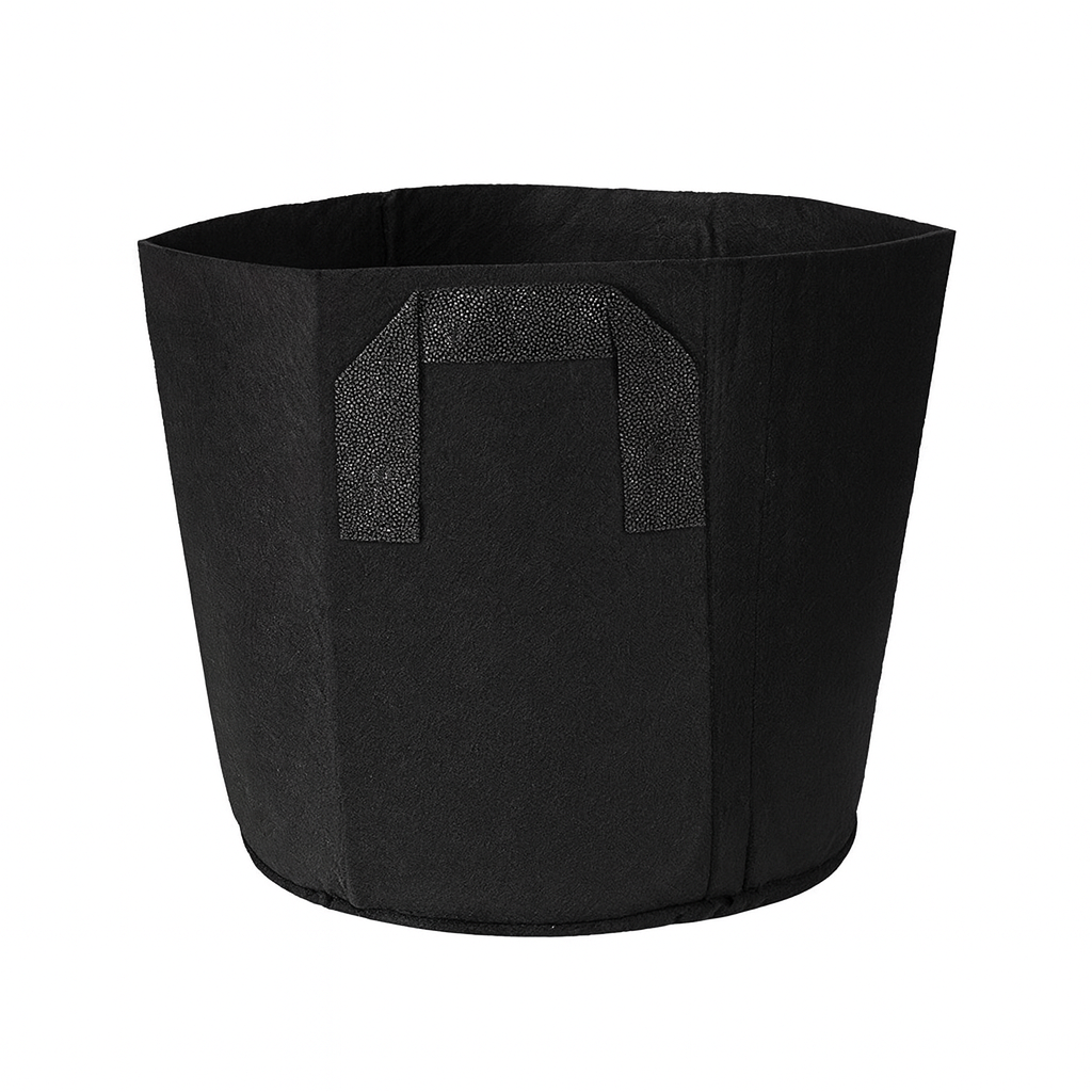Black Fabric Grow Bag with Handles