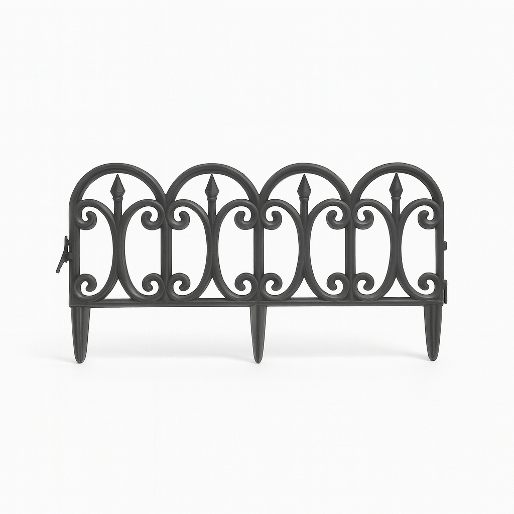 Decorative Plastic Garden Border Fence Panels – 3 Styles
