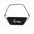 Hexagon Metal Wall Planter with "Home" Script