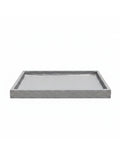 Granite Fiberglass Texture Square Saucer Plate for Fiberglass Pots