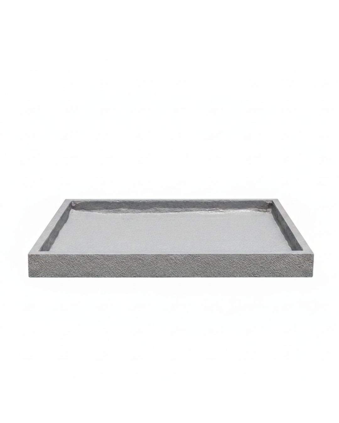 Granite Fiberglass Texture Square Saucer Plate for Fiberglass Pots