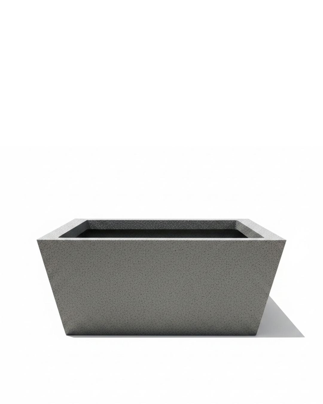 Granite Texture Square Fiberglass Planter Pot