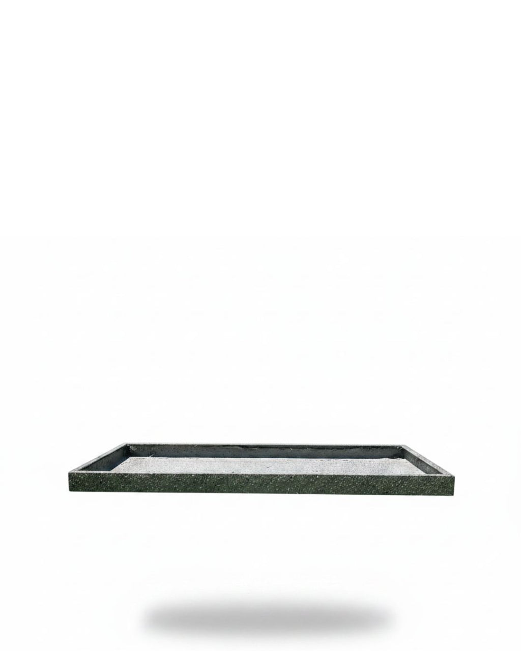 Granite Fiberglass Texture Rectangular Saucer Plate for Fiberglass Pots