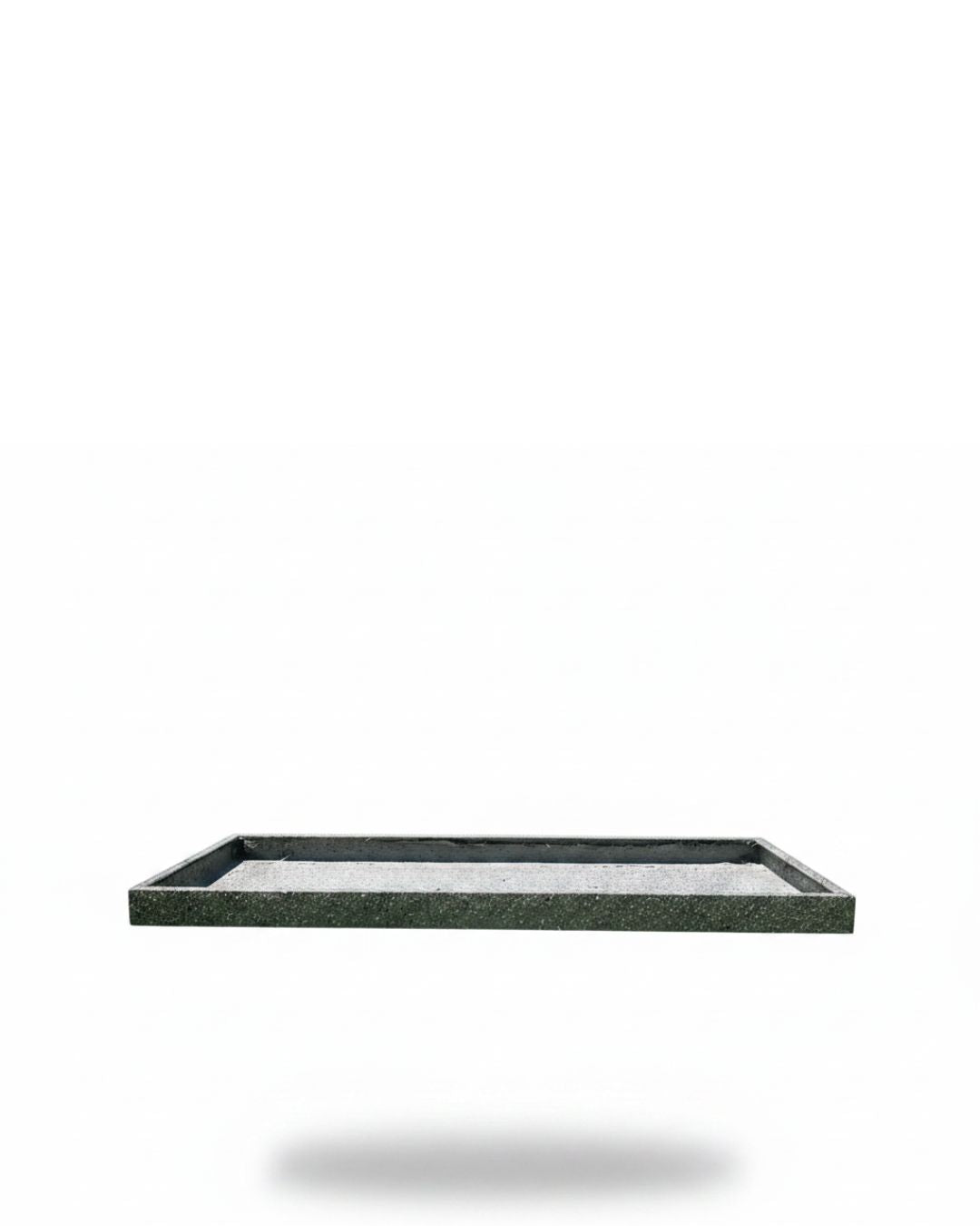 Granite Fiberglass Texture Rectangular Saucer Plate for Fiberglass Pots