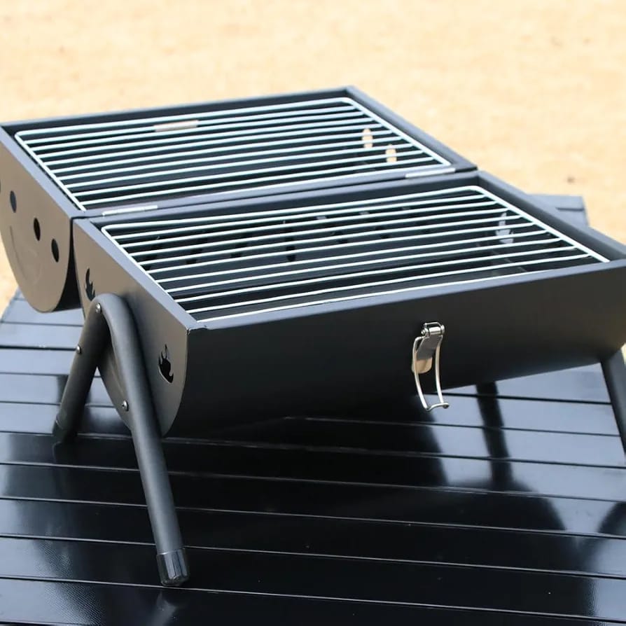 Portable Barrel Charcoal Grill & Smoker