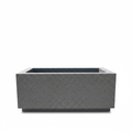 Granite Texture Fiberglass Rectangular Planter Box - Front View