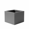Grey Square Fiberglass Planter