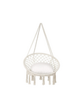 Bohemian Macramé Hanging Chair with Cushion
